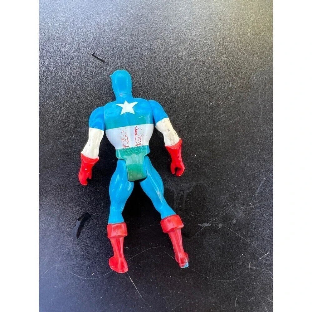 Vintage Captain America 1980s Marvel Classic 4.5” Figurine